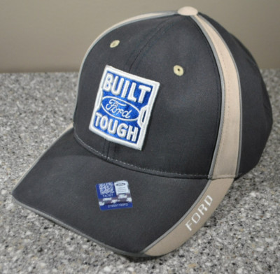 Built Ford Tough Navy Blue and Khaki Adjustable Hat w/tag NWT
