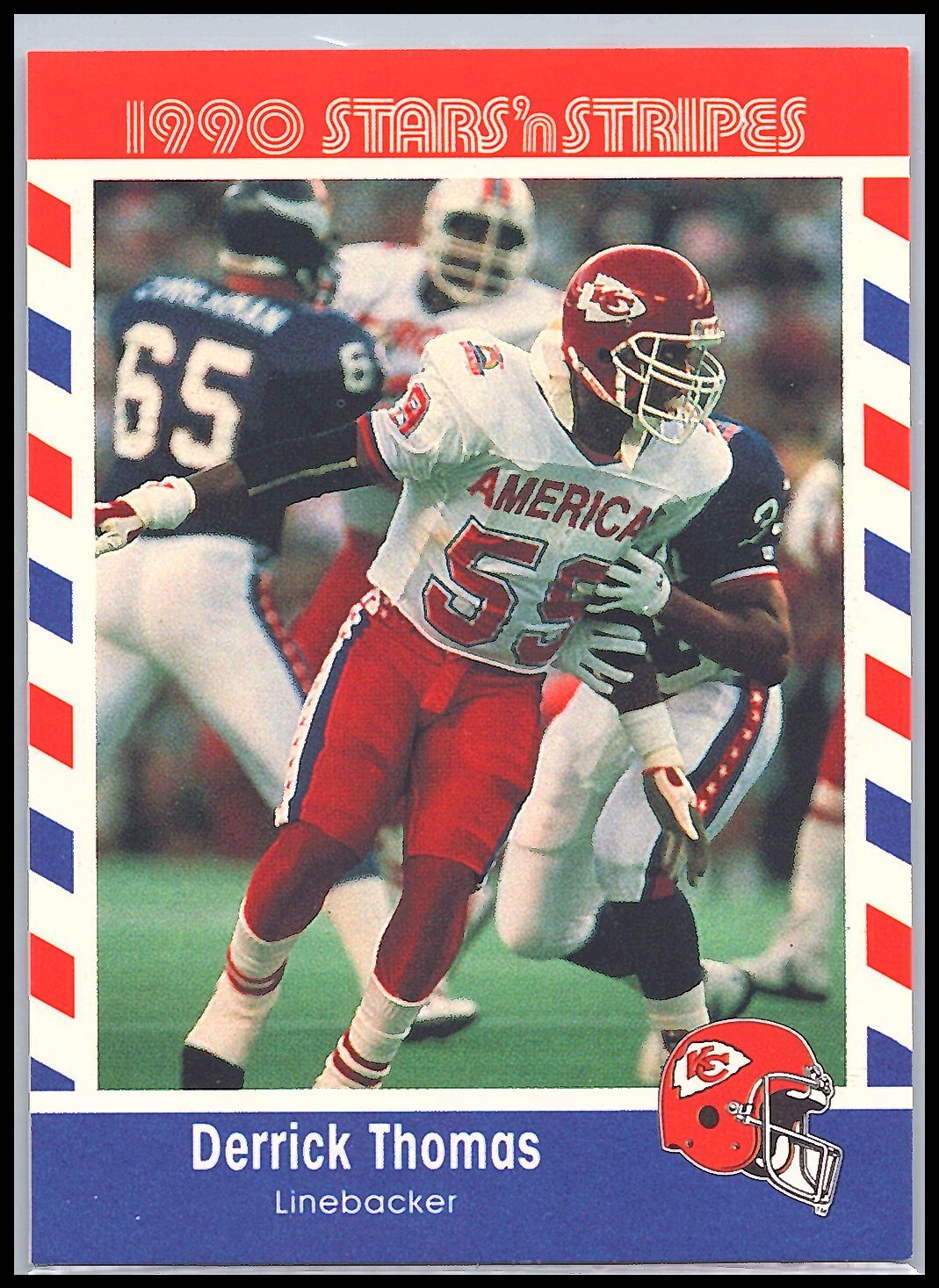 1990 Asher Candy Stars 'n Stripes #20 Derrick Thomas