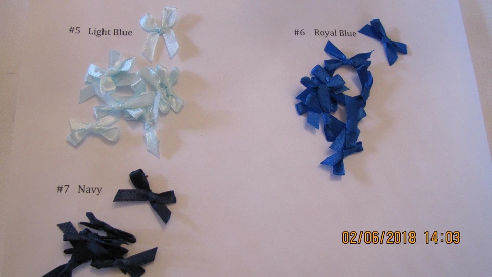 Mini arcos de satén/organza - 10 unidades Foto 2 de 4