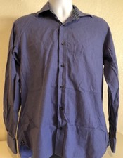 Ted Baker Endurance 16 Purple Floral Flip Cuff L/S Classic Fit Mens