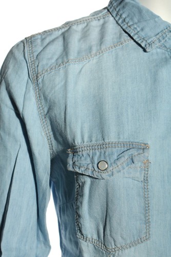 TALLY WEIJL Camicia denim Donna Taglia IT 38 blu stile casual - Foto 3 di 5