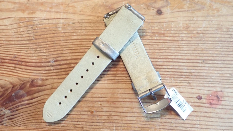 Philip Stein 2-IBL Gris con Acento Satinado 20mm Cuero Dos Piezas Correa de Reloj de Pulsera Foto 3 de 4