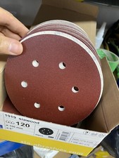 Sanding Disks, Sanding Pads, 120 Grit, 1919 Siawood 150mm