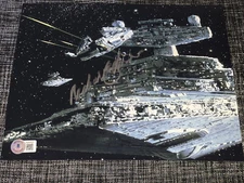 RICHARD EDLUND SIGNED AUTOGRAPH 8X10 PHOTO STAR WARS VISUAL FALCON BECKETT COA