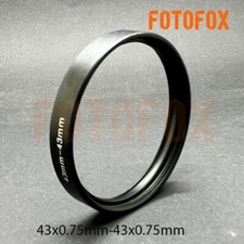 Female 43x0.75mm to Female 43x0.75mm Stepping Step Up Filter Ring Adapter 43-43