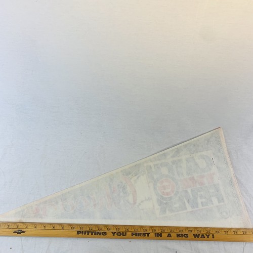 MLB 1993 CHICAGO CUBS CATCH THE FEVER PENNANT 30x12 Inches Souvenir Baseball - Picture 7 of 11