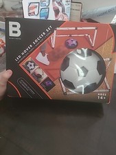 Black Series LED Hover Indoor Soccer Game Set w/2 Goals Brand New. Play In Dark