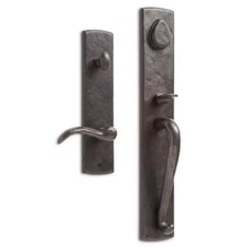 Bullock Entrance Door Set - Lever Handle - No Backset - Right Hand - Dark Bronze