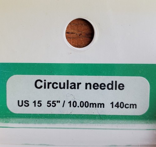 KA circular knitting needles set US15 55", 10mm 140cm Bamboo - Picture 2 of 4