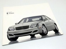 2003 Mercedes-Benz S-Class S 430 S 500 S SS AMG S 600 W220 Brochure