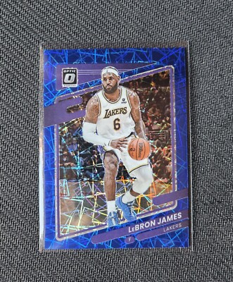 LeBron James Panini Donruss Optic NBA 2021/22 Blue Velocity #41