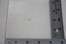 1 - CLEAR 4"x 4" BULLSEYE THIN GLASS SQUARE TILE 90 COE TESTED COMPATIBLE