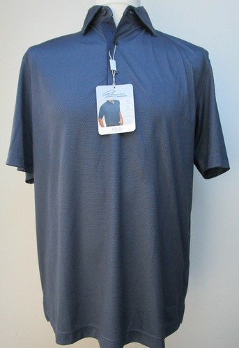 Men's Greg Norman ML75 Polo Shirt Short Sleeve Play Dry Black Blue S M L XL BNWT - Picture 67 of 95