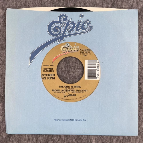 MICHAEL JACKSON The Girl Is Mine / Can't Get Outta The Rain 45 MCA 55-03288 NEW