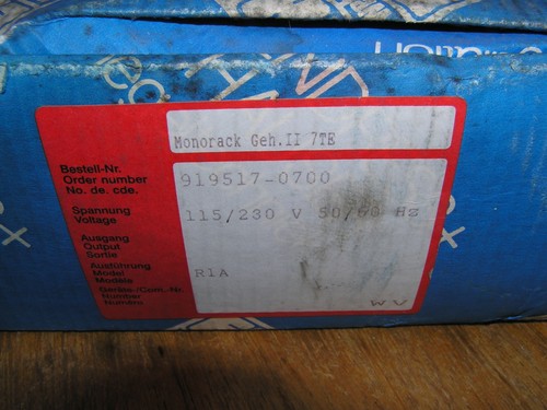 New old stock - E+H MONO-R1A Monorack II 7HP 115/230VAC in open original box - Picture 2 of 8