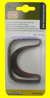 PROXXON 28583 Schleifband Korn 80 für Bandschleifer BS/E BSL 220/e 28536 - NEU