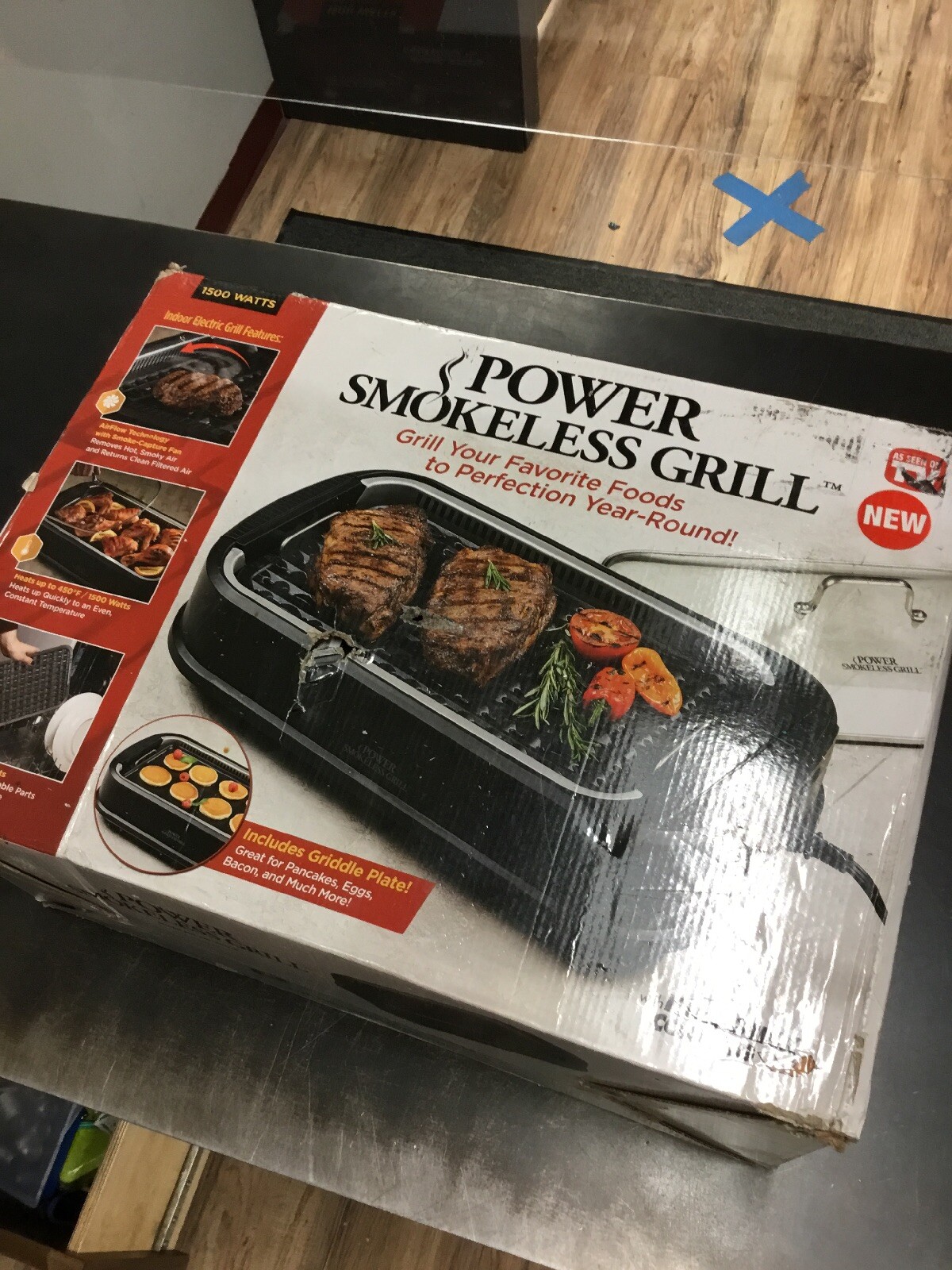 power smokeless grill xl 1500 watts