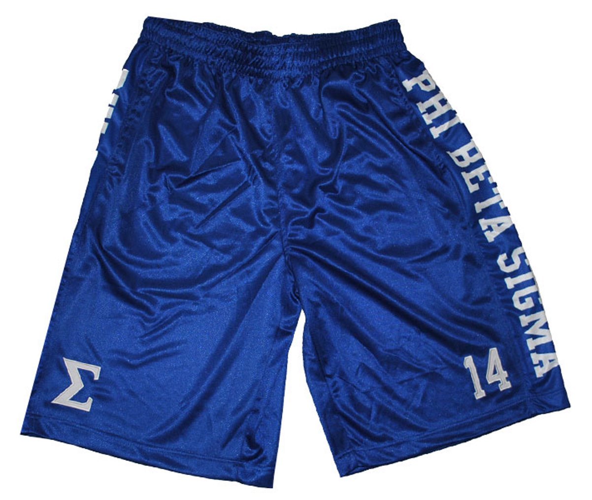 Phi Beta Sigma Fraternity Mens Basketball Shorts bluee Phi Beta Sigma Fraternity Mens Basketball Shorts bluee
