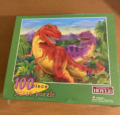 According to Hoyle 100 Piece Dinosaur Puzzle