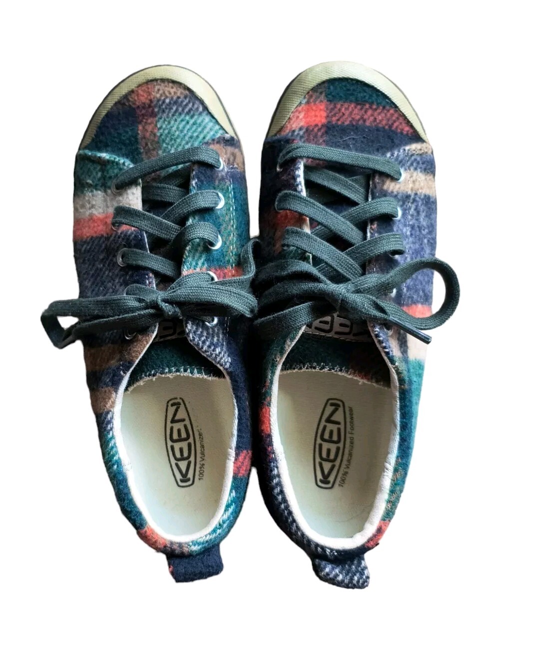 Keen Elsa Fleece Sneaker Donna 7 Lana Plaid Flanella Casual Scarpe stringate
