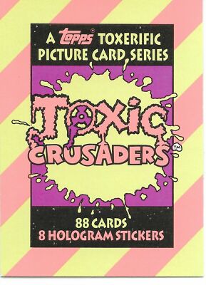 TOXIC CRUSADERS SINGLE TRADING CARDS YOU PICK (#1-88) YOU PICK TOPPS 1991
