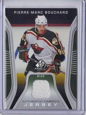 P.-MARC BOUCHARD MINNESOTA WILD 2006-07 UD SP GAME USED AUTHENTIC FABRICS #AF-BO