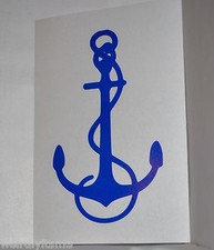 Anchor Vinyl Car Decal Bumper Window Mirror Mac Sticker Sailor Navy Boat Fishing