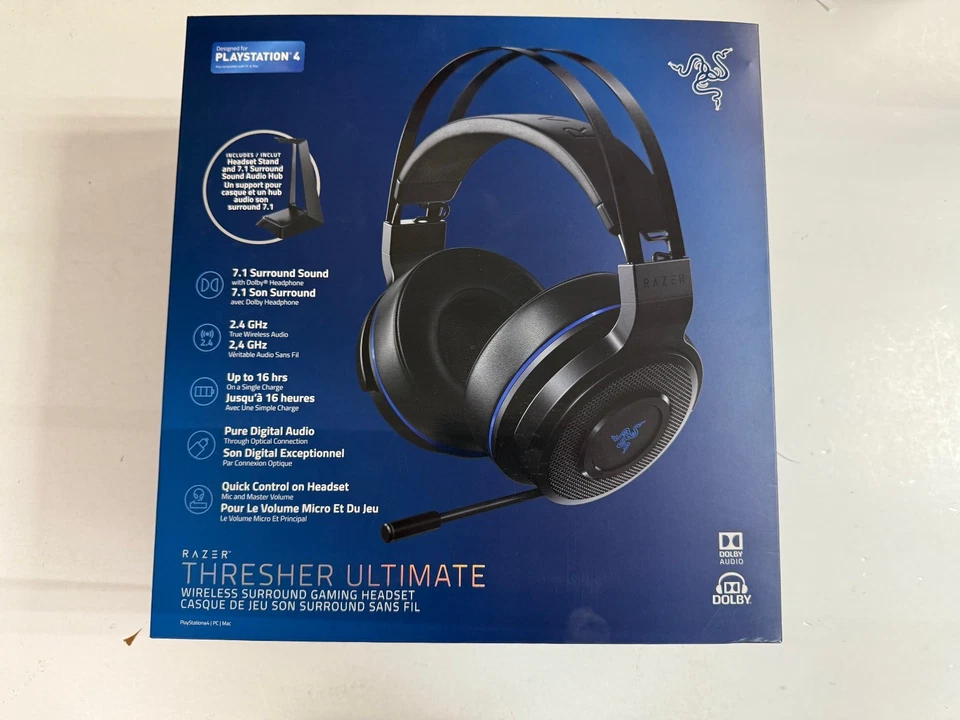 Razer Thresher Ultimate 7.1ch Dolby PS4 Wireless Gaming Headset BRAND NEW! - Image 4 of 4