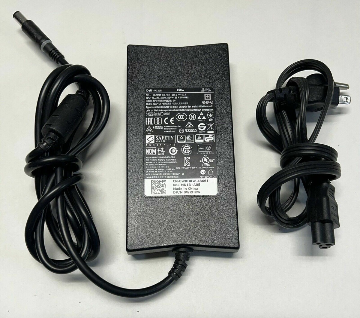 130W GENUINE DELL INSPIRON 15 7559 7566 7567 7577 AC POWER ADAPTER