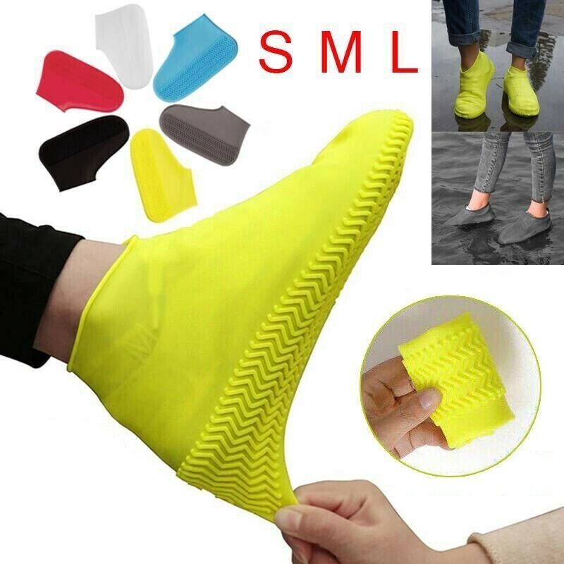 Silicone Overshoes Reusable Waterproof Rainproof M... - Grandado