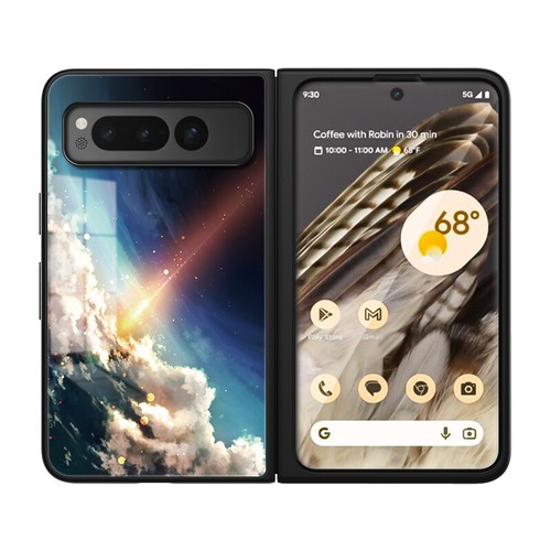 For Google Pixel Fold Ultra Slim Tempered Glass Phone Case Cool Star Back Cover - 第 13/17 張圖片