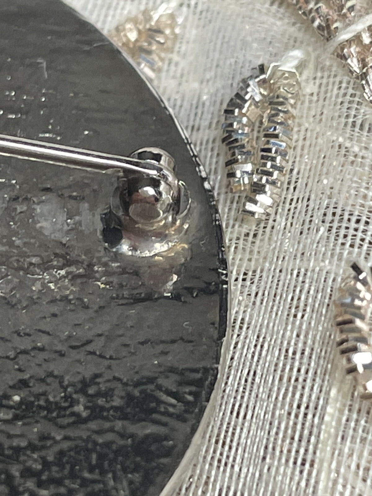 Large Scottish Amber Glass Celtic Symbols Brooch. Mar… Gem