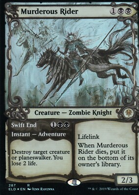 MTG Murderous Rider (Foil) Throne Of Eldraine #287