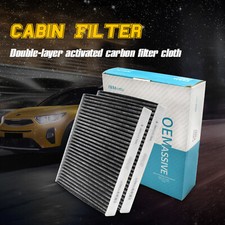X2 Pollen Cabin Air Filter For Alpina B5 B6 B7 D5 BMW 5 6 7 Series 535i 640i M6