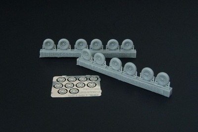Brengun BRL144139 - 1:144 F4U Corsair - F6F Hellcat wheels (five types)- Zubehör