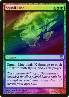 Squall Line FOIL Time Spiral HEAVILY PLD Green Rare MAGIC MTG CARD ABUGames | eBay Squall Line FOIL Time Spiral HEAVILY PLD Green Rare MAGIC MTG CARD ABUGames | eBay
