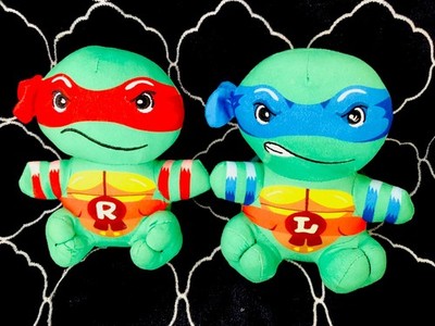 Teenage Mutant Ninja Turtles Leonardo Rafael Set Plush Collectible Toys 7 Inches