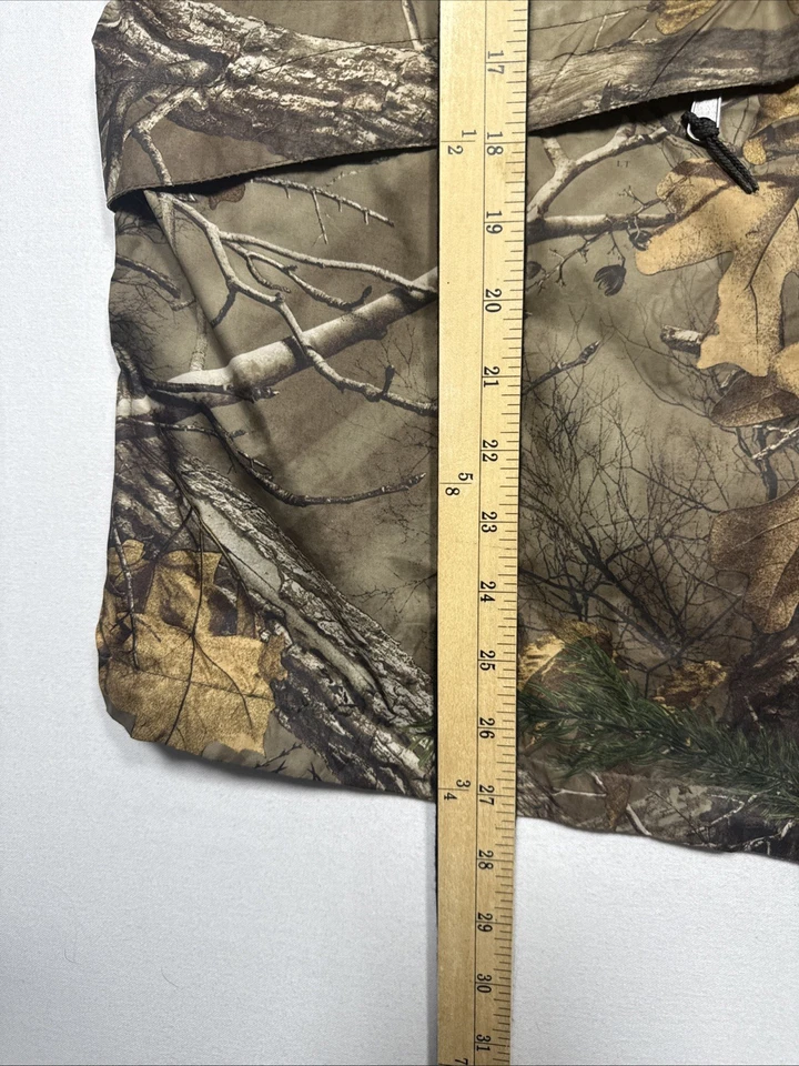 Винтажный RedHead дождевик мужской L молнии карманы камуфляж Realtree Xtra - Изображение 4 из 4