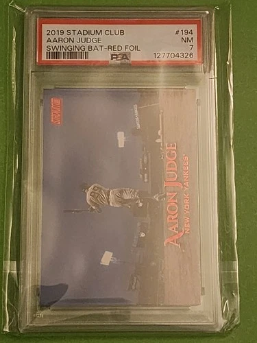 2019 Topps Stadium Club - Aaron Judge #194 Red Foil PSA 7