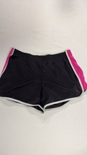 Danskin Women's Athletic Shorts with Pink Side Stripes