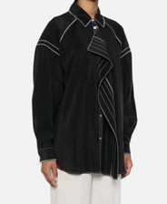 Lemaire Womens Black Cotton Silk Embroidered ...