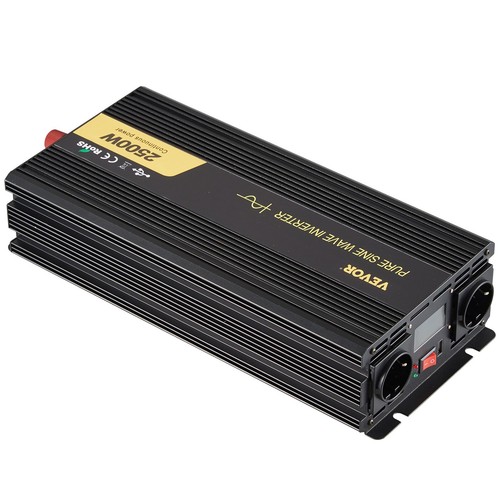 VEVOR Inverter a onda sinusoidale pura 2500W DC LCD Car Inverter - Imagen 6 de 12