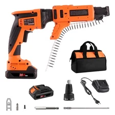 Drywall Screw Gun Auto-Feed 20V Max Collated Brushless Drywall Screwgun 4200RPM