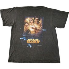 Vintage 90s USA Star Wars Movie National Air Space Museum Smithsonian T Shirt L