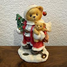 Cherished Teddies Klaus Bearer of Good Tidings Resin Figurine w/ Tree 176036