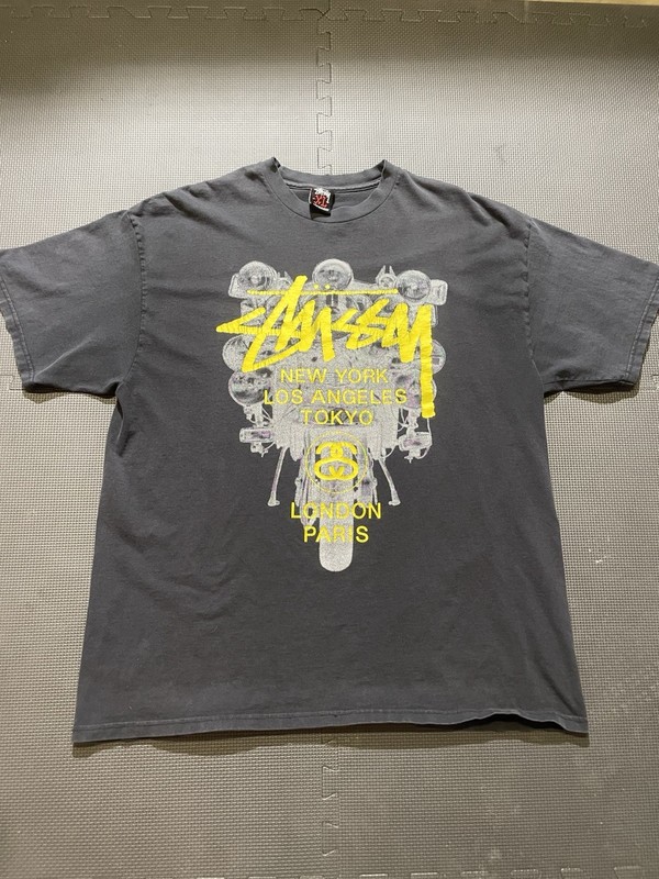 Vintage Y2K Stussy Slate Tee Fade Xl