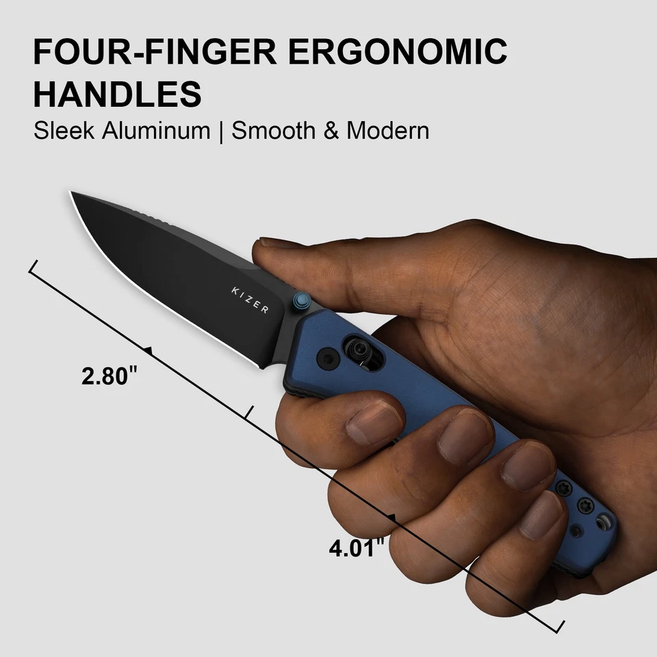 Navaja de Bolsillo Plegable Kizer Aegis EDC AEB-L Hoja Mango de Aluminio V3774A1 Camuflada Foto 3 de 4