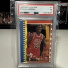Fleer 1987-88 Sticker Michael Jordan #2 PSA EX 5 Chicago Bulls Basketball Card