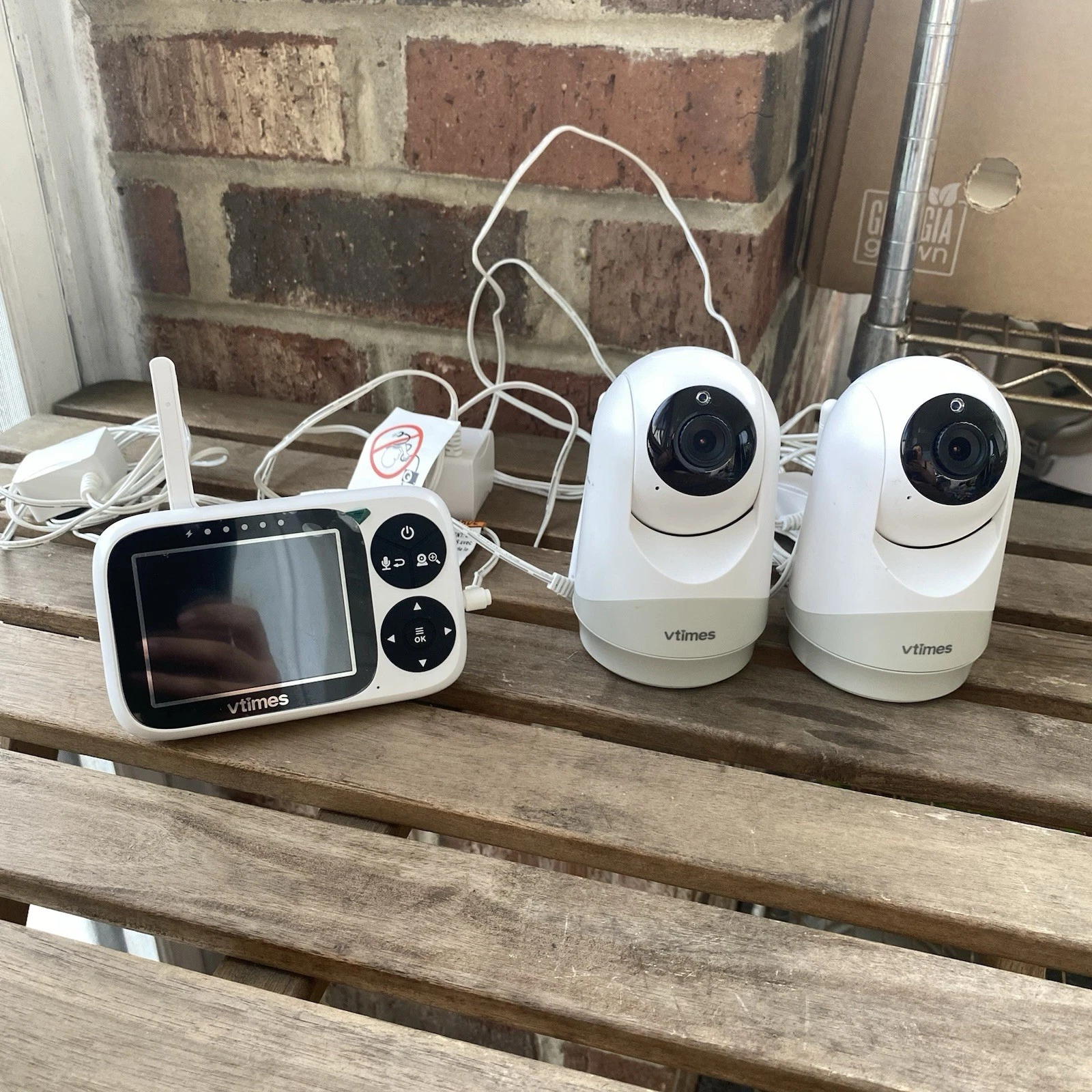 VTimes 302 Baby Monitor with two (2) Wide View Monitor With LCD Screen