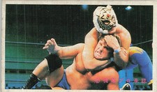Vintage Japanese Pro Wrestling Menko Card Tiger Mask Headlock Kajiwara Pro
